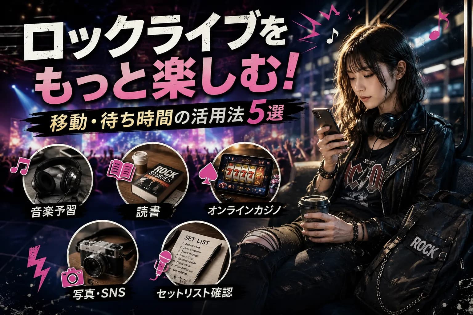 ライブ遠征の移動・待ち時間を楽しく使う5つのアイデア